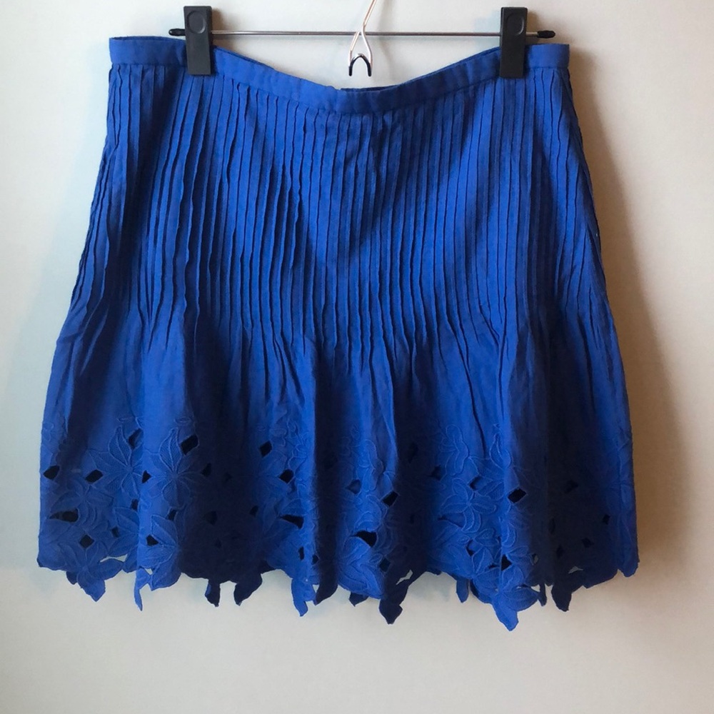J.Crew Eyelet Floral Mini Skirt